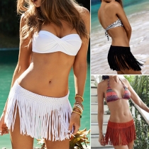 Sexy Low-waist Tassel Beach Skirt