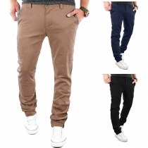 Fashion Solid Color Men's Casual Pants