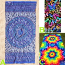 Fashion Colorful Printed Beach Towel Shawl