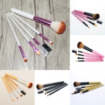 Professional Beauty Solid Color Holder 5pcs Makeup Cosmetic Brushes Set