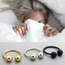 Simple Style Alloy Ring