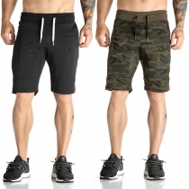 Fashion Camouflage Printed Men's Knee-length Shorts