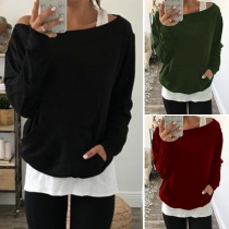 Fashion Tank Top + Long Sleeve T-shirt Two-piece Set 