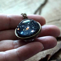 Fashion Starry-sky Gem Pendant Necklace