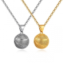 Chic Style Basketball Pendant Couple Necklace