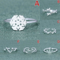 Creative Style Silver-tone Alloy Ring