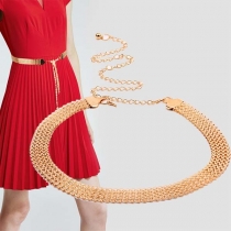 Simple Style Gold-tone Alloy Waist Chain