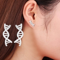 Chic Style Twisted Stud Earrings 