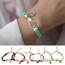 Fashion Hollow Out Pineapple Pendant Bracelet