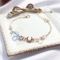 Fresh Style Star Crescent Pendant Bracelet