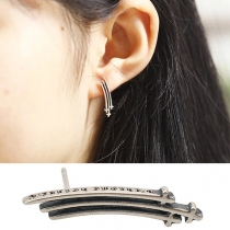 Chic Style Sword Shaped Alloy Stud Earrings