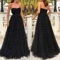Sexy Strapless High Waist Beaded Party Dress