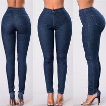 Fashion High Waist Slim Fit Jeans