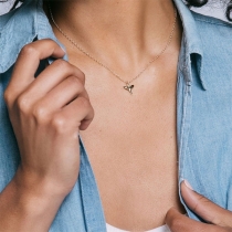 Simple Style Shark Teeth Pendant Necklace 