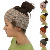 Fashion Mixed Color Knit Hair Band Hat 