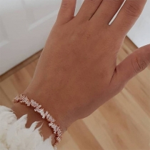 Fashion Rhinestone Inlaia Alloy Bracelet