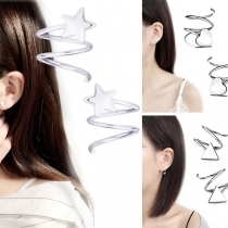 Fresh Style Star/Triangle Shaped Stud Earrings