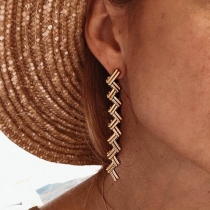 Creative Style Distorted Shape Earrings 