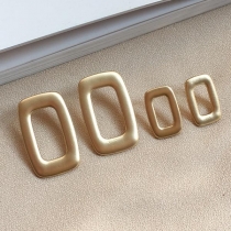 Simple Style Rectangular Shaped Stud Earrings 