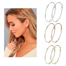 Simple Style O-shaped Earrings