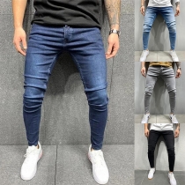 Fashion Low-waist Slim Fit Jeans For Men