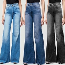 Fashion High Waist Wide-leg Jeans