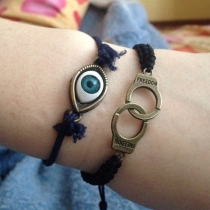 Creative Style Handcuffs Braided Bracelet