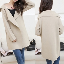 Fashion Solid Color Oversize Loose Knitting Cardigan