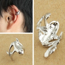 Punk Style Gold/Silver-tone Ear Clips Stud Earrings