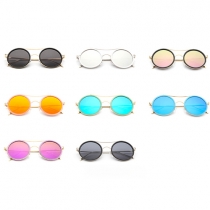 Retro Style Round Frame Unisex Sunglasses