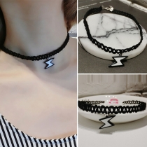 Fashion Lightning Hollow Out Choker Necklace
