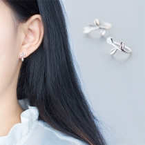 Fresh Style Olive Branch Shaped Alloy Stud Earrings