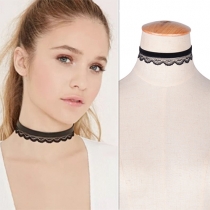Fashion Lace Spliced Choker Necklace