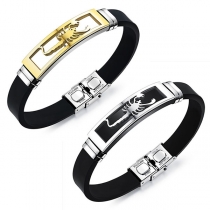 Fashion Scorpion Silicone Men's Bracelet 