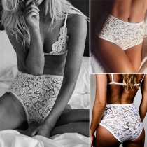 Sexy High Waist See-through Lace Panty