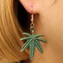 Creative Style Maple Leaf Shaped Earrings