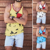 Fashion Printed Men's Casual Tank Top 