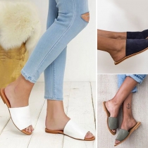 Fashion Flat Heel Open Toe Slippers