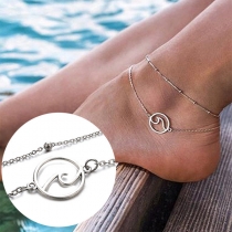 Bohemian Style Double-layer Alloy Anklet