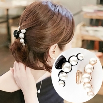 Fashion Pearl Inlaid Clip-style Hairpin 