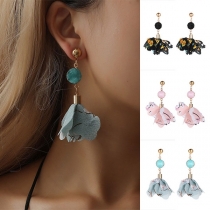 Bohemian Style Flower Pendant Earrings 