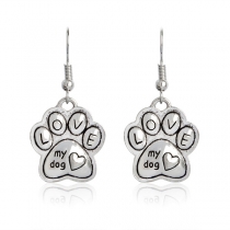 Cute Style Dog's Paw Shaped Stud Earrings