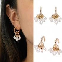 Fashion Imitation Pearl Pendant Earrings