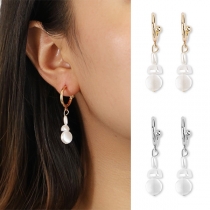Fashion Imitation Pearl Pendant Earrings