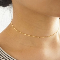 Simple Style Gold/Silver-tone Alloy Necklace 