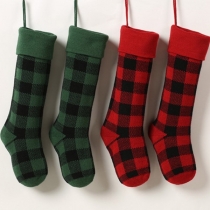 Fashion Plaid Christmas Socks