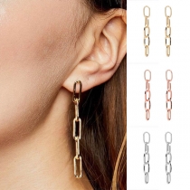 Simple Style Chain Earrings