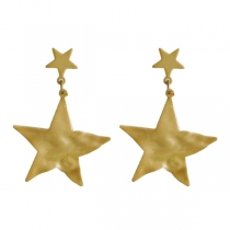Punk Style Pentagram Shaped Earrings 