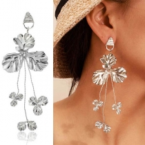 Fashion Leaf Tassel Earrings