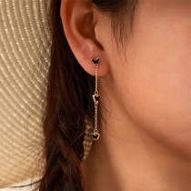 Fashion Butterfly Pendant Long Tassel Earrings